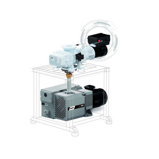 Vakuumpumpe med booster